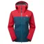 Mountain Equipment Women's Makalu Jacket Majolica Blue/Capsicum Red